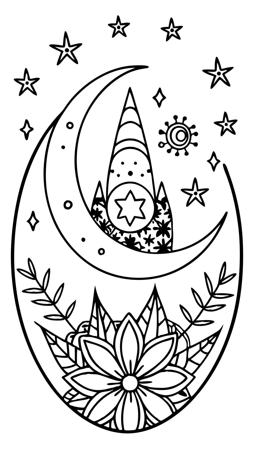 coloriage lune